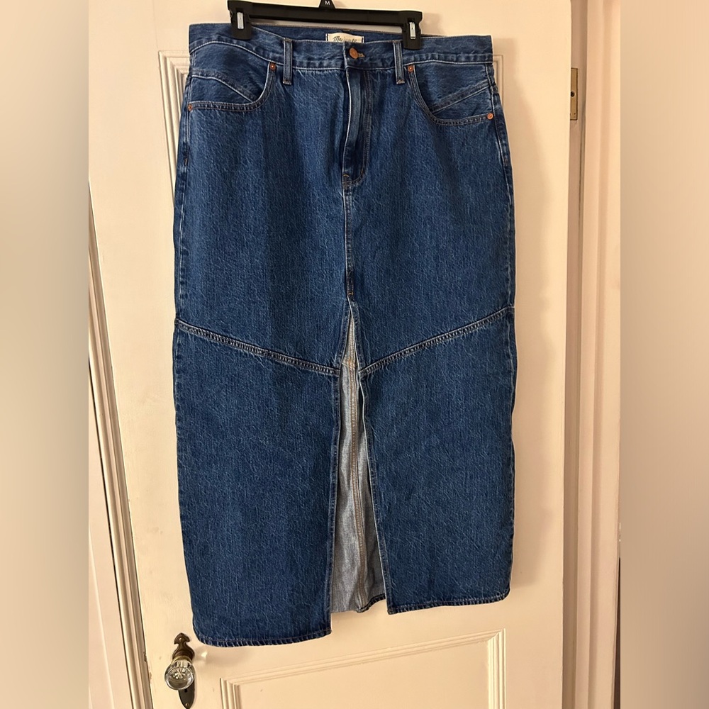 Madewell Denim Maxi Skirt